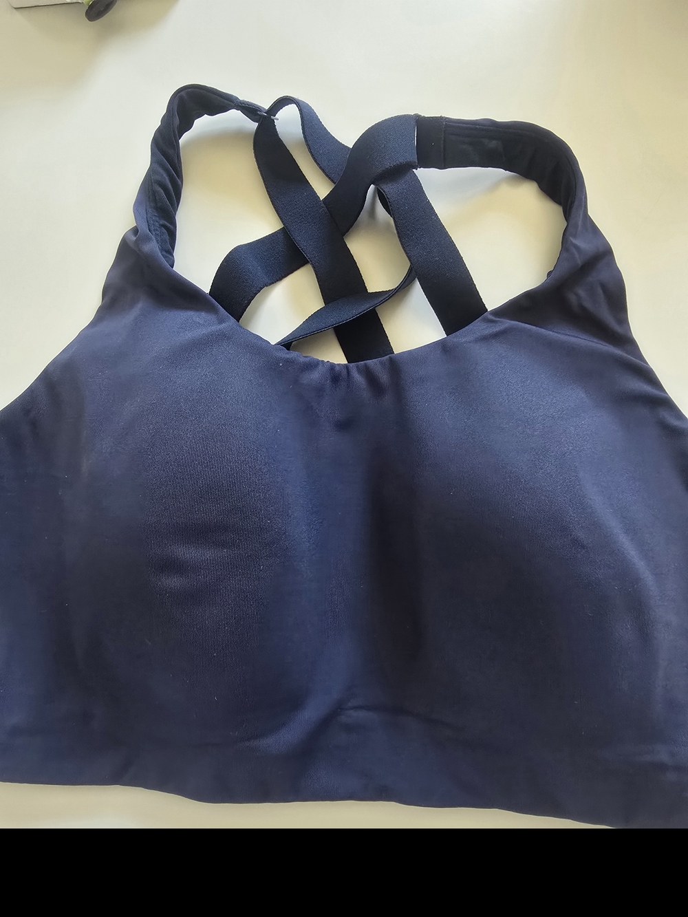 Lululemon 32DD Crossback Sports Bra - Navy